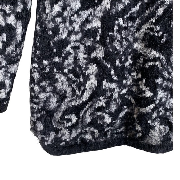 Chico's Eyelash-Trim Jacquard Pullover Sweater Womens Small - Picture 5 of 10